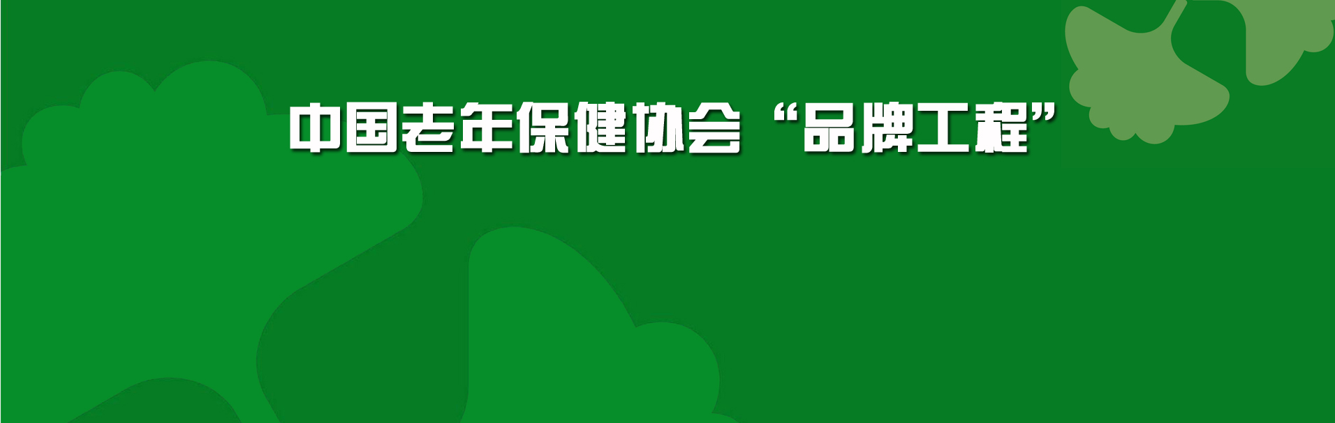 中國老年保健協(xié)會(huì)品牌工程